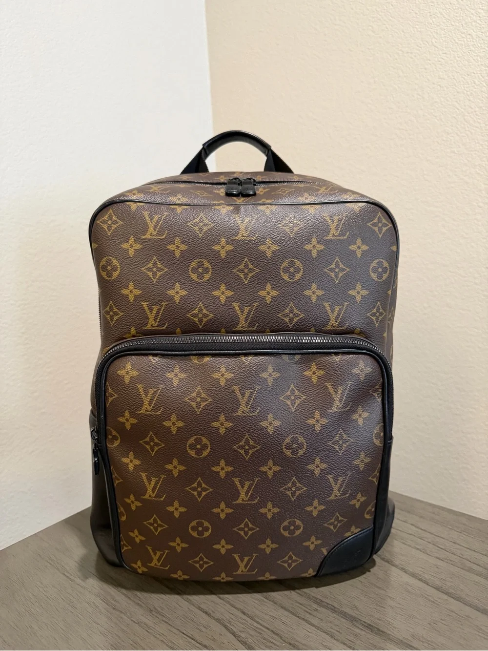 Louis Vuitton Monogram Canvas Brown / Gold Backpack